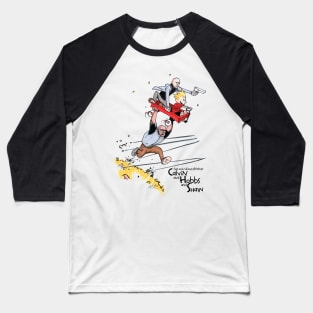 Calvin and Hobbs and Shaw Baseball T-Shirt